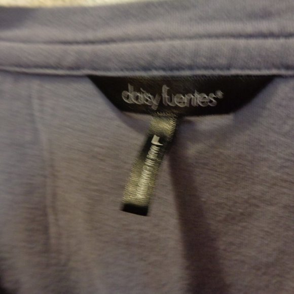 Daisy Fuentes Top Size Large Blue - Picture 5 of 9